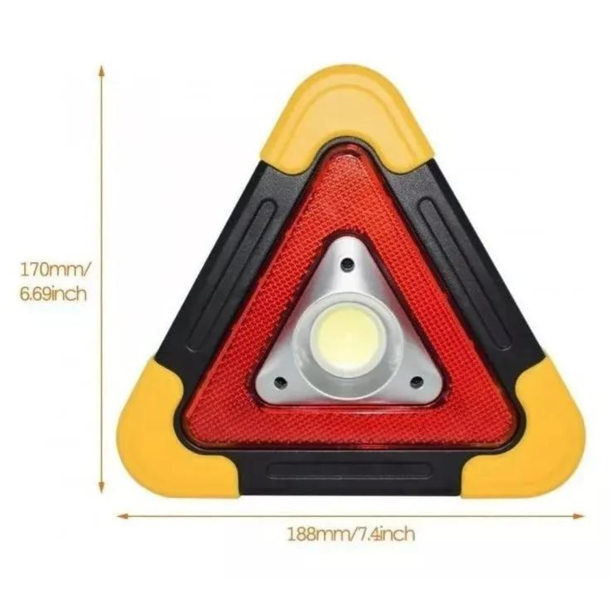 Linterna 1 LED Triángulo Seguridad