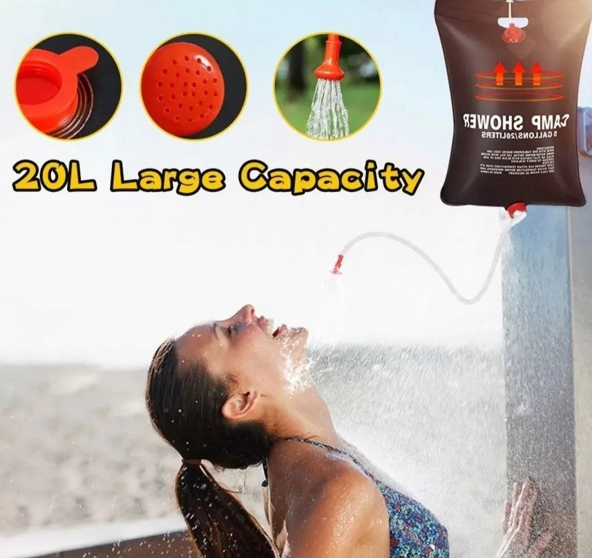 Ducha Portátil Solar Camping 20 L