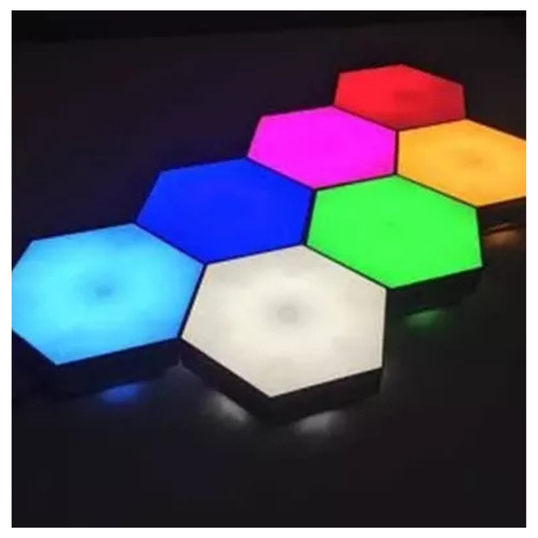 6 Luces Hexagonales  Led